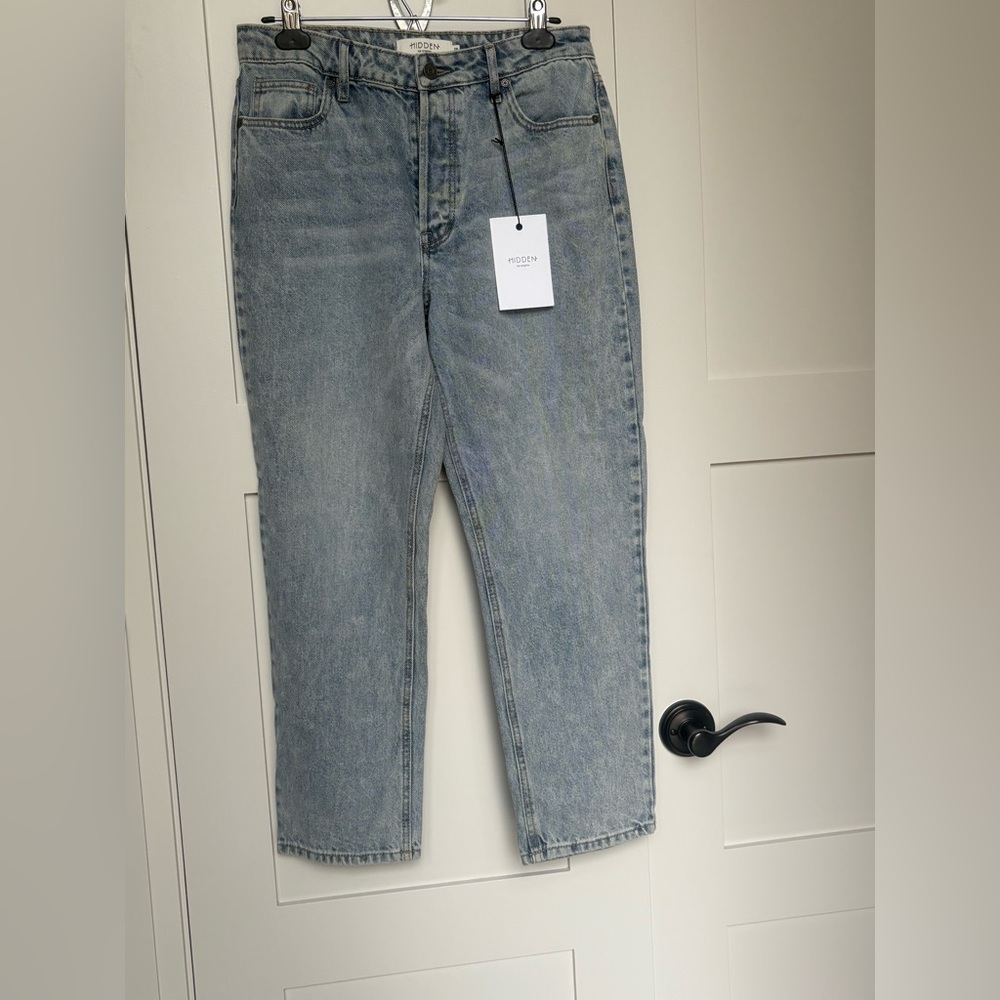 Women's Straight Leg Light Blue Jeans
